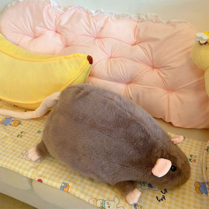 🔥🐾Nieuw! Schattig rat knuffelkussen – geef je huisdier een comfortabele en gezellige plek om te rusten!