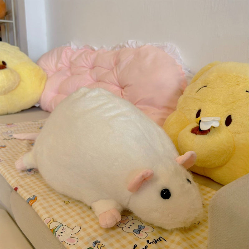 🔥🐾Nieuw! Schattig rat knuffelkussen – geef je huisdier een comfortabele en gezellige plek om te rusten!