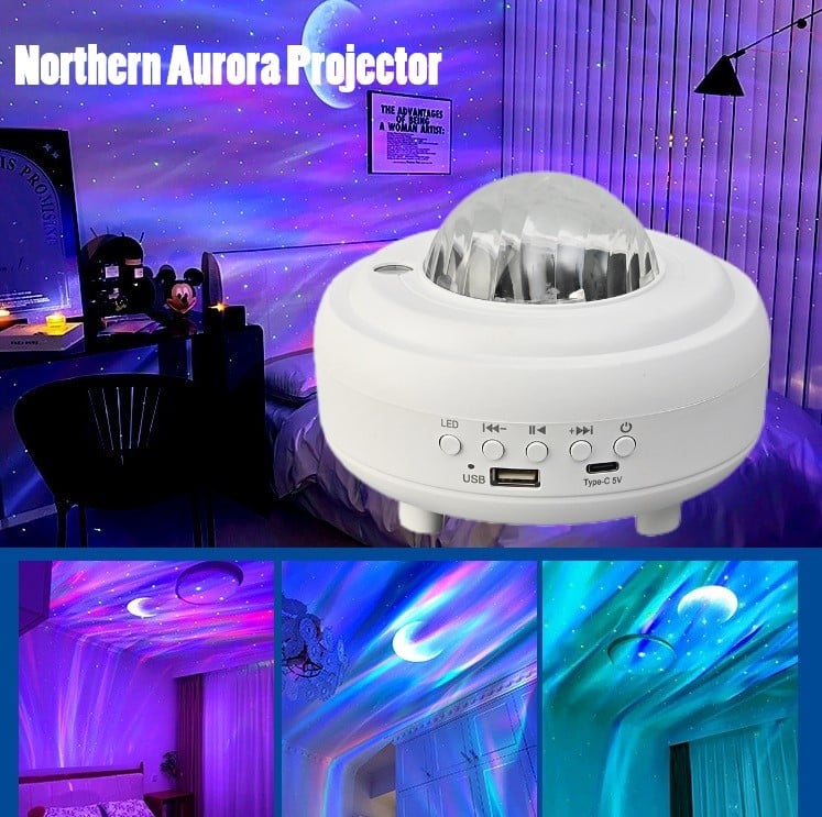 🌌 50% KORTING! ✨ Noorderlichtprojector – Geniet thuis van de sterrenhemel ✨