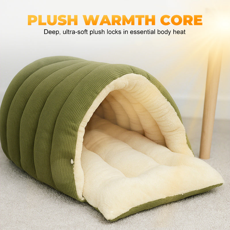 💖🔥Tijdelijk prijsverlaagding! Comfortabel pluchen huisdierenhol – geef je huisdier een warme en gezellige plek om te rusten!