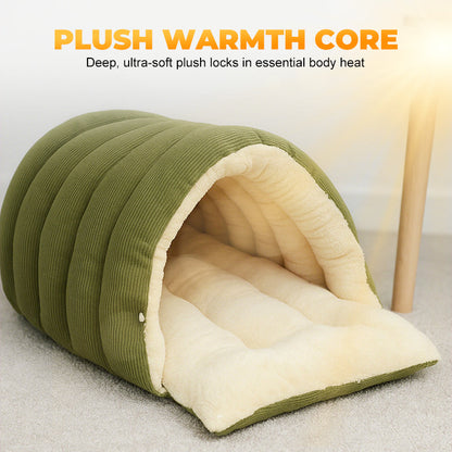 💖🔥Tijdelijk prijsverlaagding! Comfortabel pluchen huisdierenhol – geef je huisdier een warme en gezellige plek om te rusten!