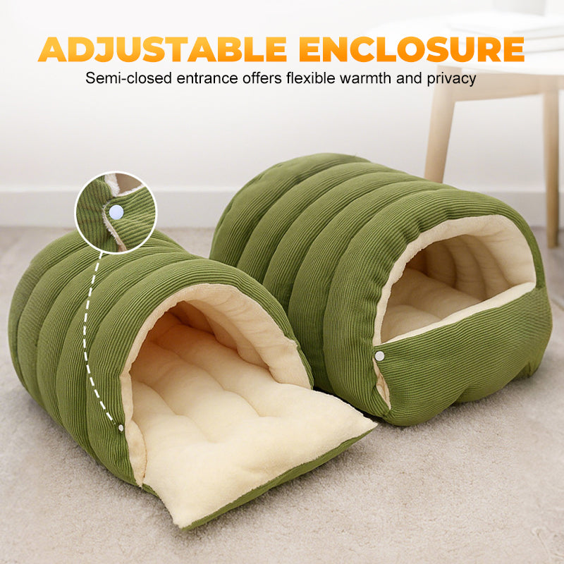 💖🔥Tijdelijk prijsverlaagding! Comfortabel pluchen huisdierenhol – geef je huisdier een warme en gezellige plek om te rusten!