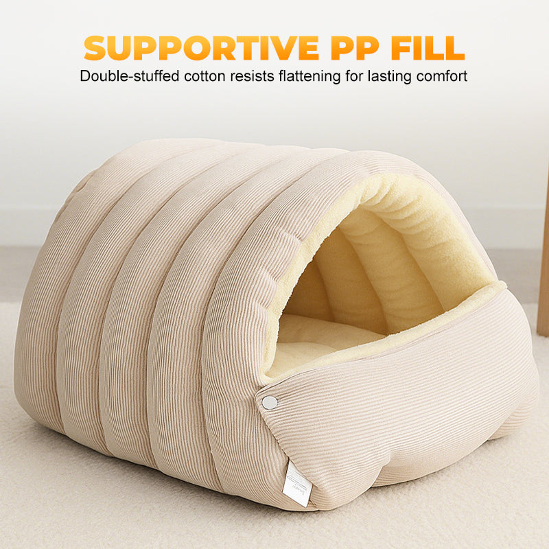 💖🔥Tijdelijk prijsverlaagding! Comfortabel pluchen huisdierenhol – geef je huisdier een warme en gezellige plek om te rusten!