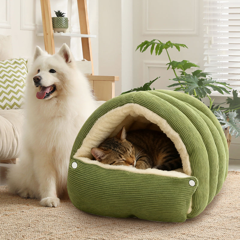 💖🔥Tijdelijk prijsverlaagding! Comfortabel pluchen huisdierenhol – geef je huisdier een warme en gezellige plek om te rusten!