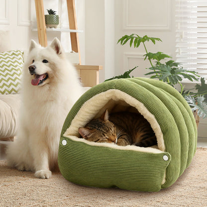 💖🔥Tijdelijk prijsverlaagding! Comfortabel pluchen huisdierenhol – geef je huisdier een warme en gezellige plek om te rusten!