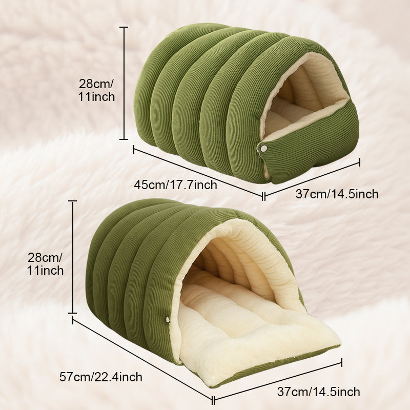 💖🔥Tijdelijk prijsverlaagding! Comfortabel pluchen huisdierenhol – geef je huisdier een warme en gezellige plek om te rusten!