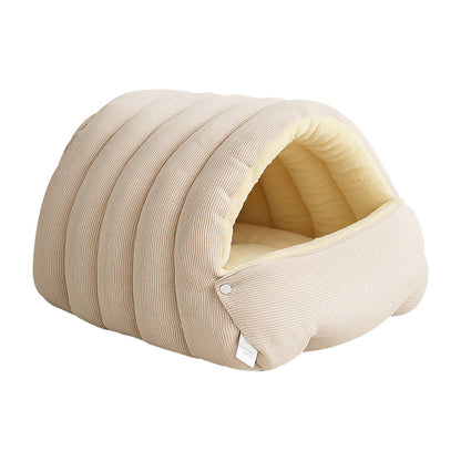 💖🔥Tijdelijk prijsverlaagding! Comfortabel pluchen huisdierenhol – geef je huisdier een warme en gezellige plek om te rusten!