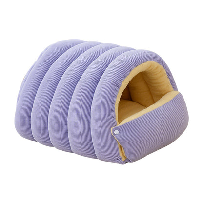 💖🔥Tijdelijk prijsverlaagding! Comfortabel pluchen huisdierenhol – geef je huisdier een warme en gezellige plek om te rusten!