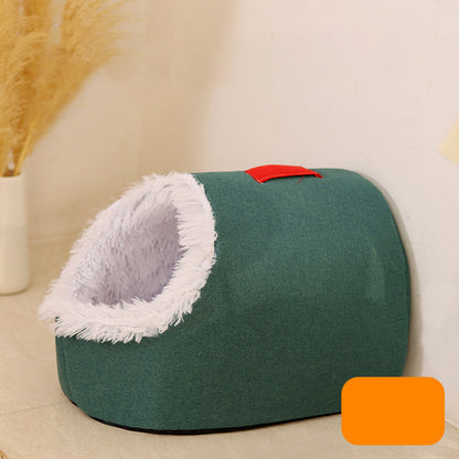 🐾❄️ Winter Warm Huisdiergrot Bed – Gezellig onderkomen, geïsoleerd en stijlvol neutraal ontwerp!