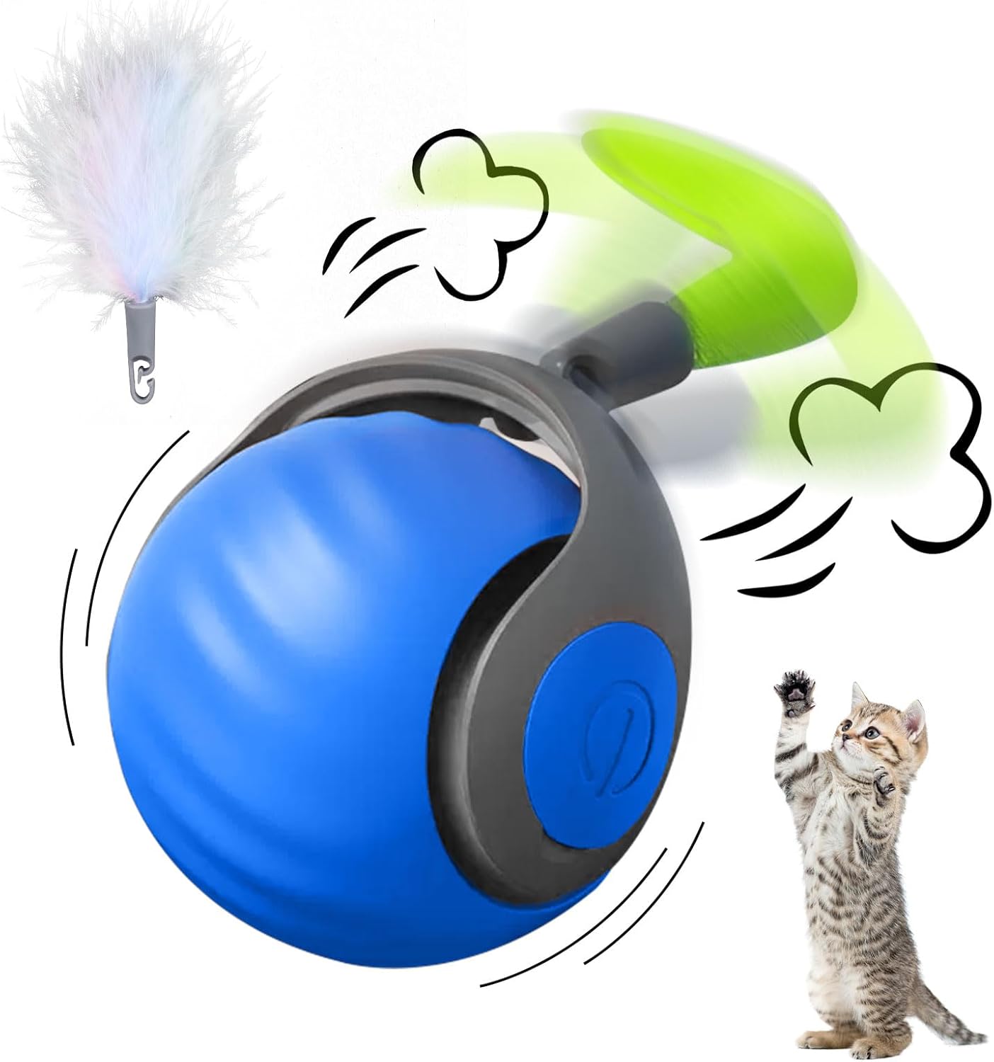 🐱🔥Beperkte voorraad beschikbaar 49% KORTING🔥🐶Interactieve oplaadbare kattenspeelbal