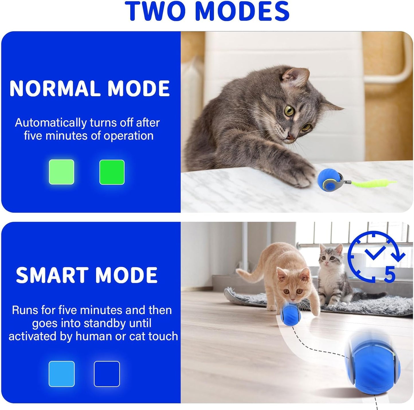 🐱🔥Beperkte voorraad beschikbaar 49% KORTING🔥🐶Interactieve oplaadbare kattenspeelbal