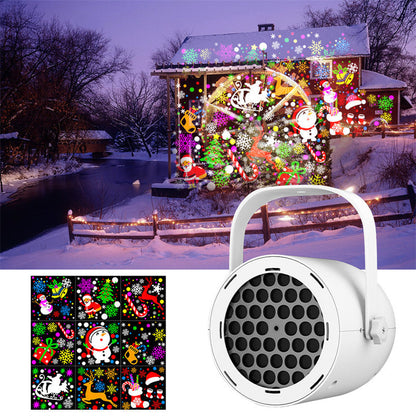 🔥Hot Sale🔥USB-kerstprojectorlamp met 16 patronen