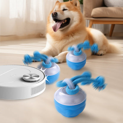 🐾 Hot Sale 50% Korting! Interactieve Elektronische Kalmerende Bal voor Huisdieren – 3 Modus, Automatisch Obstakelvermijding & Tandenzorg! 🐶💡