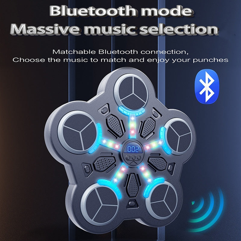 🥊 NU 50% KORTING! 🎵 Bluetooth Muziekboksmachine voor Kinderen – Interactief Fitnessspel, LED-verlichting en Veilig Opblaasbaar Ontwerp 🎯📦