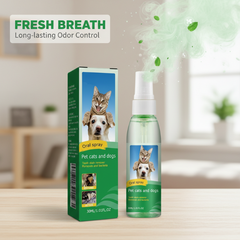 Effectieve tandenreinigingsspray voor katten en honden