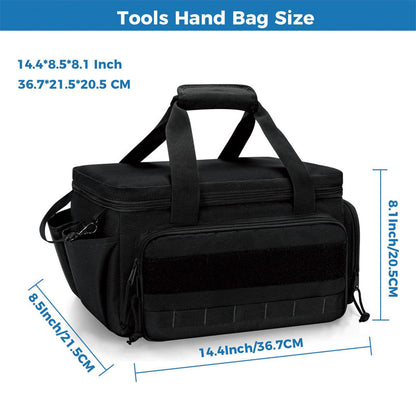 🌞Fris Je Werkplek Op met 50% Korting!🎒Ultieme Heavy-Duty Canvas Gereedschapstas met MOLLE-systeem: Professionele Organizer met Meervoudige Opbergvakken voor Elke Technicus!