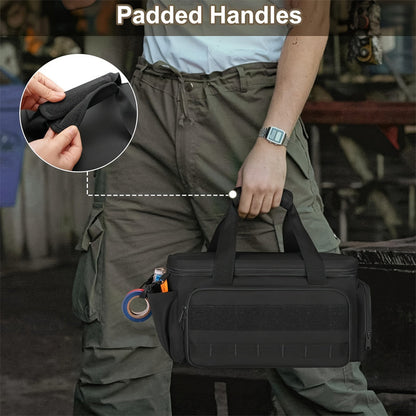 🌞Fris Je Werkplek Op met 50% Korting!🎒Ultieme Heavy-Duty Canvas Gereedschapstas met MOLLE-systeem: Professionele Organizer met Meervoudige Opbergvakken voor Elke Technicus!